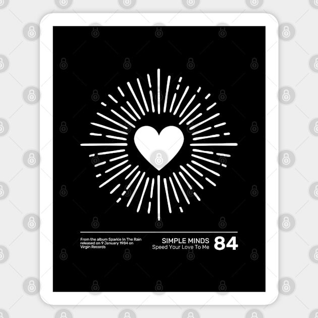 Simple Minds Speed Your Love To Me Magnet by Timeless Chaos